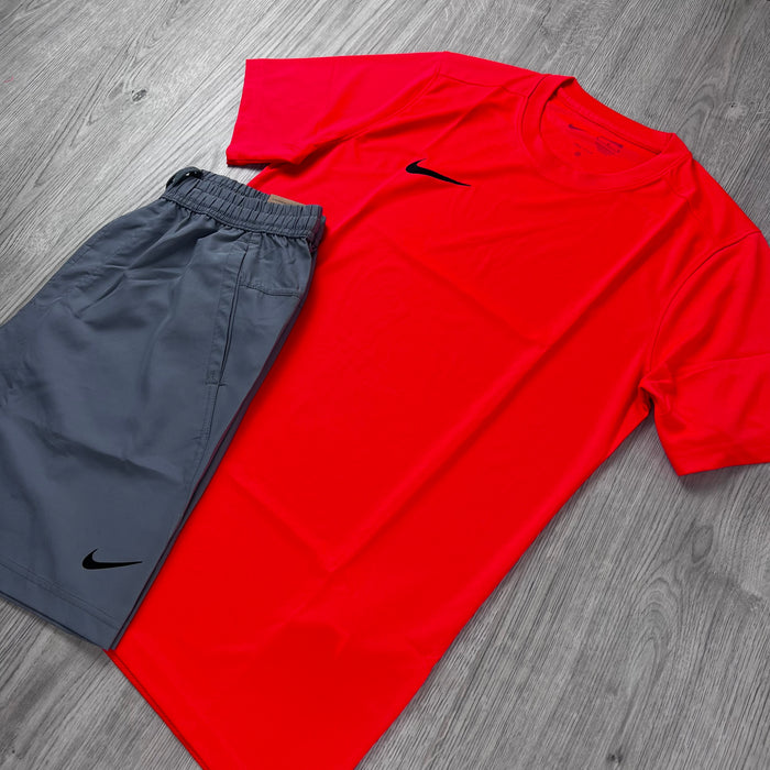 Nike 'Dri-Fit' Pocket Set - Crimson/Grey