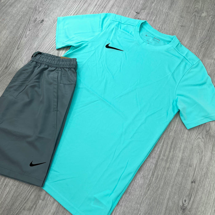 Nike 'Dri-Fit' Pocket Set - Turquoise/Grey
