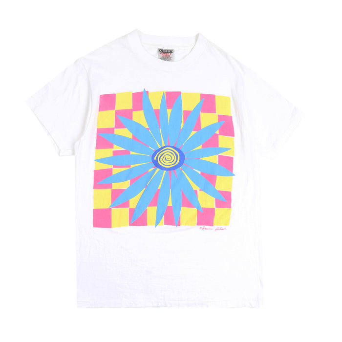 Early 90S Checkered Flower
