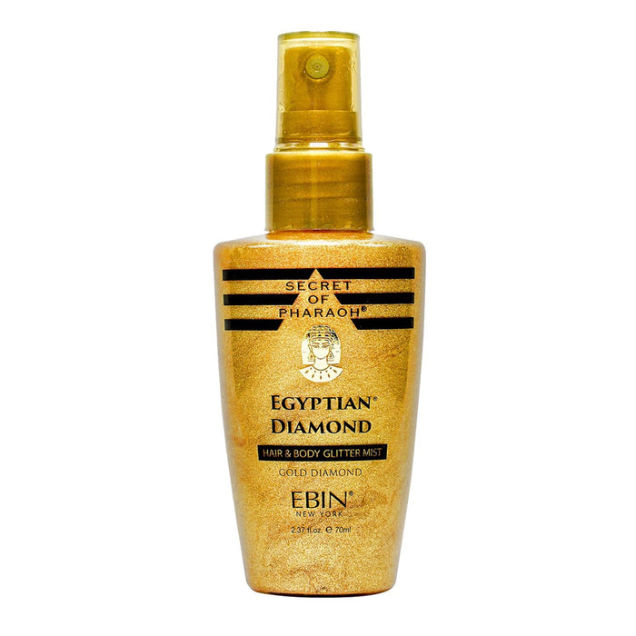 Ebin New York Secret of Pharaoh Egyptian Diamond Hair & Body Glitter Mist 2.37oz/ 70ml - ikatehouse