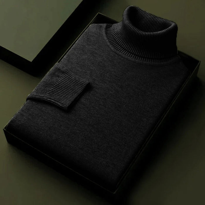 Elisabeth soft turtleneck sweater in a slim fit, shown in a neutral shade