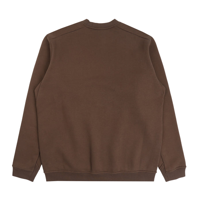 Emblem Fleece Crew - Carob