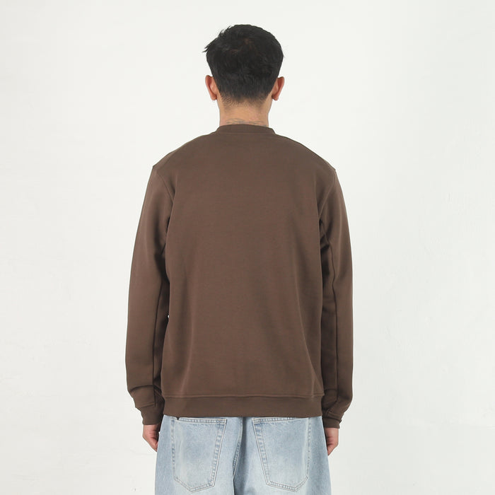 Emblem Fleece Crew - Carob