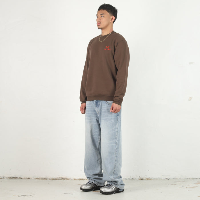 Emblem Fleece Crew - Carob