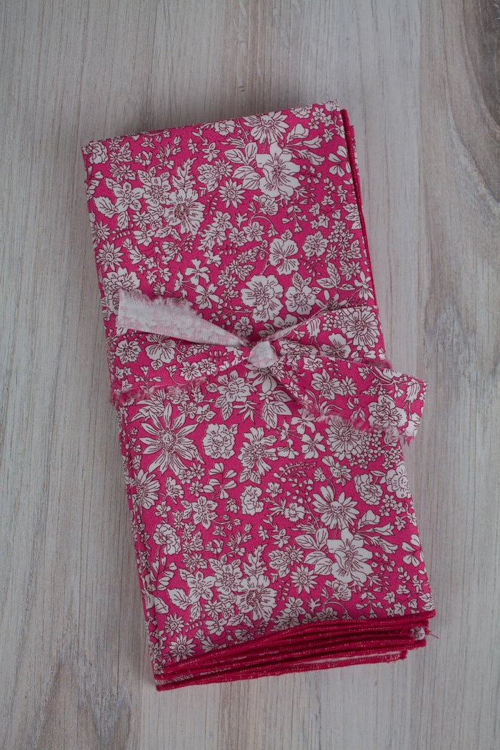 Emily Belle Napkins in Bright Pink (Liberty of London Fabric)