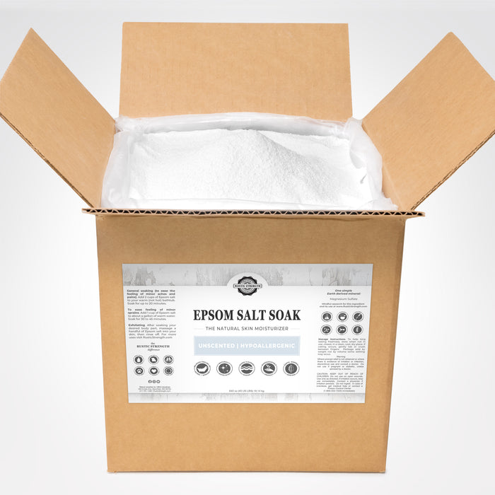 Epsom Salt Soak | Unscented - Rustic Strength