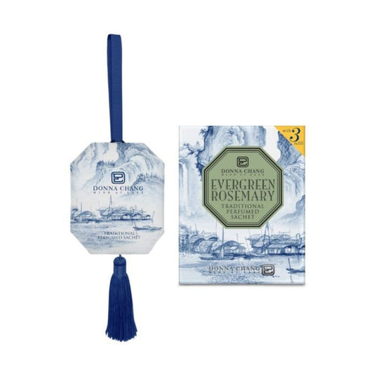 DONNA CHANG Evergreen Rosemary Perfumed Sachet 63g (with 3ml refill) | Isetan KL Online Store