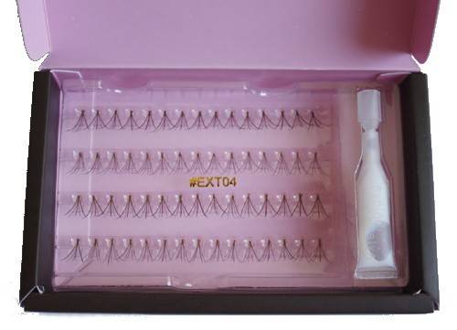 #EXT04 - Cluster Eyelash Extensions (10-11mm - Brown)