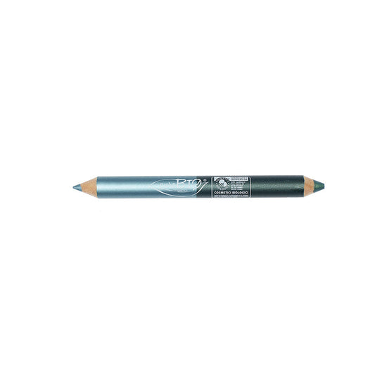 EYE DUO PENCIL NIGHT - Teal green KAJAL + Emerald green EYESHADOW