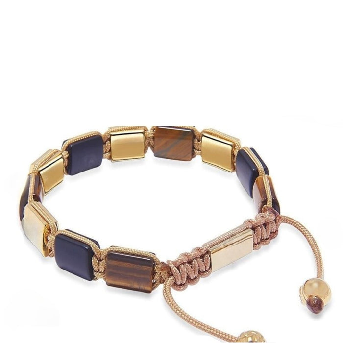 Eye of Dharma Flatbead Collection - Matte Onyx and Brown Tiger Eye