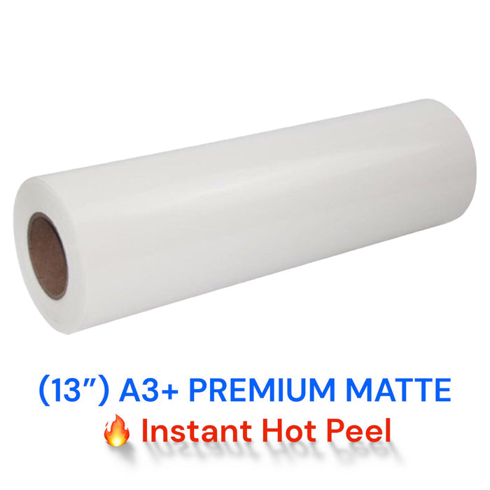 Film DTF (película de transferencia) 13" x 328' - MATTE INSTANT HOT PEEL™ - Puerto Rico