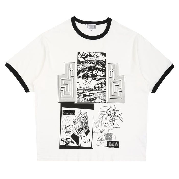 FK Sequencing Patch Ringer T-Shirt - White