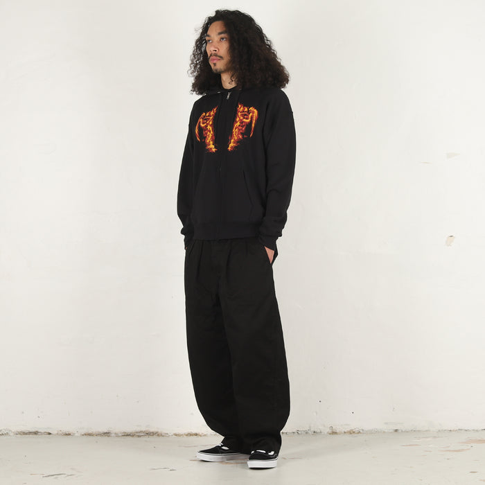 Flame Zip Up - Navy