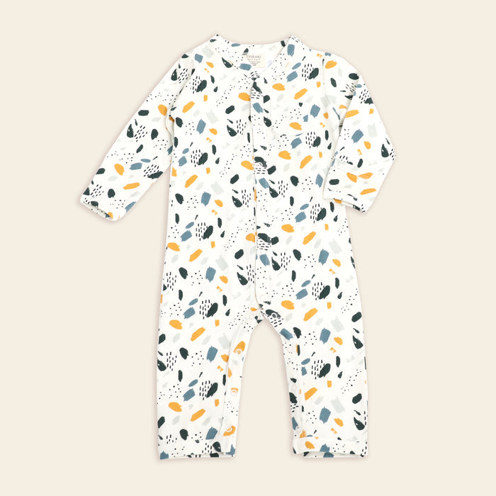 Florence Bloom Baby Coverall Romper (Organic Cotton) - Viverano