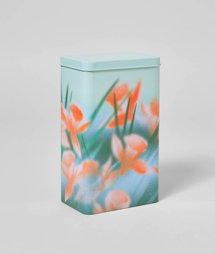 Flowers Kitchen Storage Tin