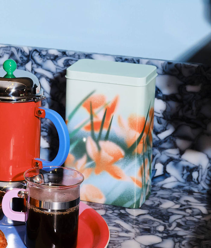 Flowers Kitchen Storage Tin
