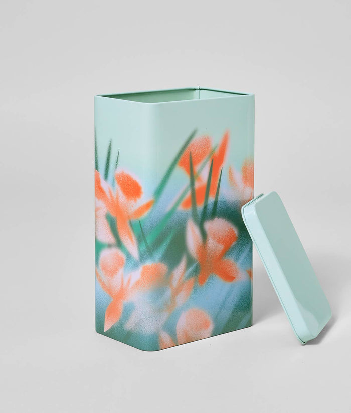 Flowers Kitchen Storage Tin