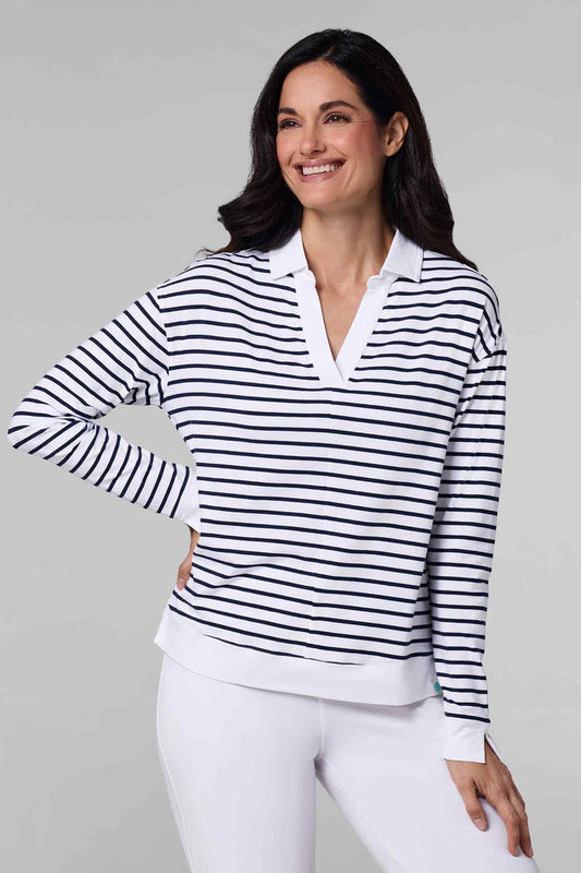 Color_White/Navy Stripe
