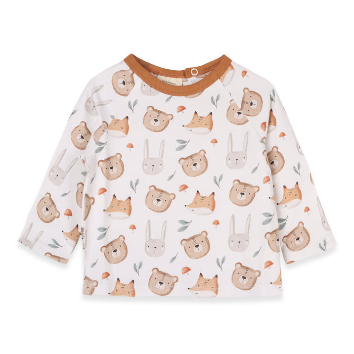 Forest Animals Fox Bear Baby Top & Pants Set (Organic Jersey)