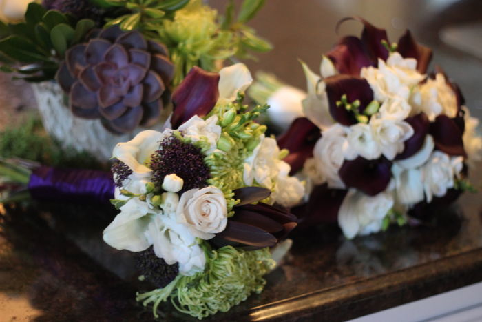 Fresh Green & Purple Organic Wedding