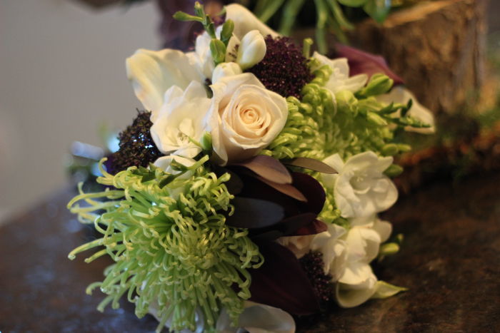 Fresh Green & Purple Organic Wedding