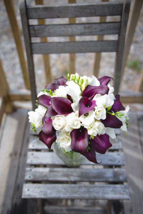 Fresh Green & Purple Organic Wedding