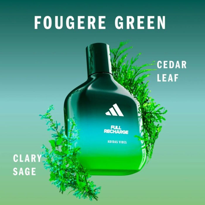 ADIDAS VIBES Full Recharge EDP 100ml | Isetan KL Online Store