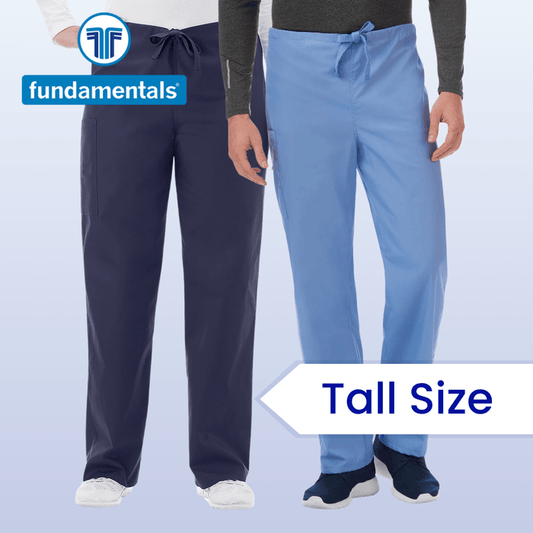 FUNDAMENTALS Unisex Drawstring Scrub Pants 14920 - TALL SIZE - Fine Scrubs