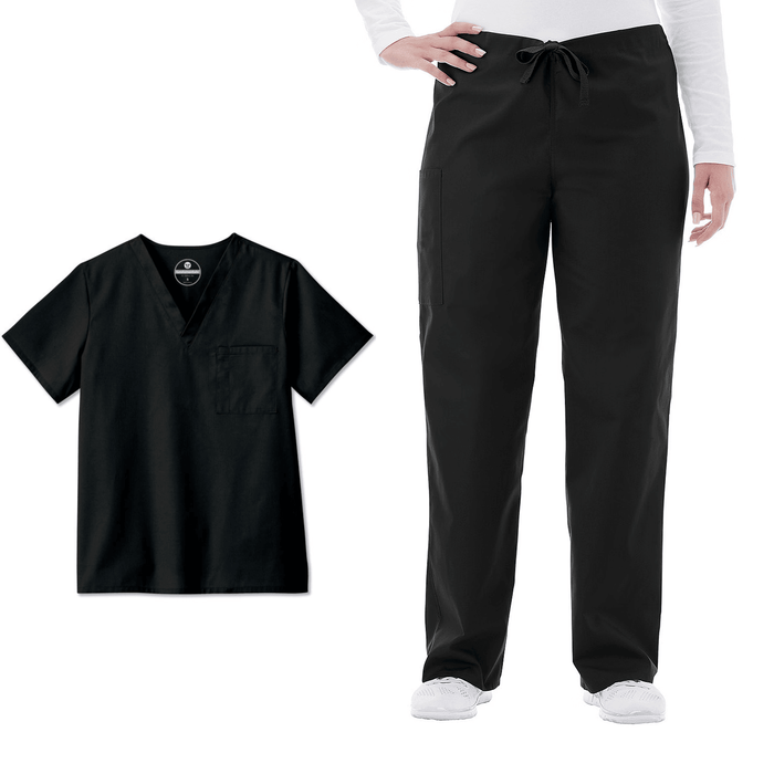 FUNDAMENTALS Unisex Scrub Top & Pant Set - Fine Scrubs