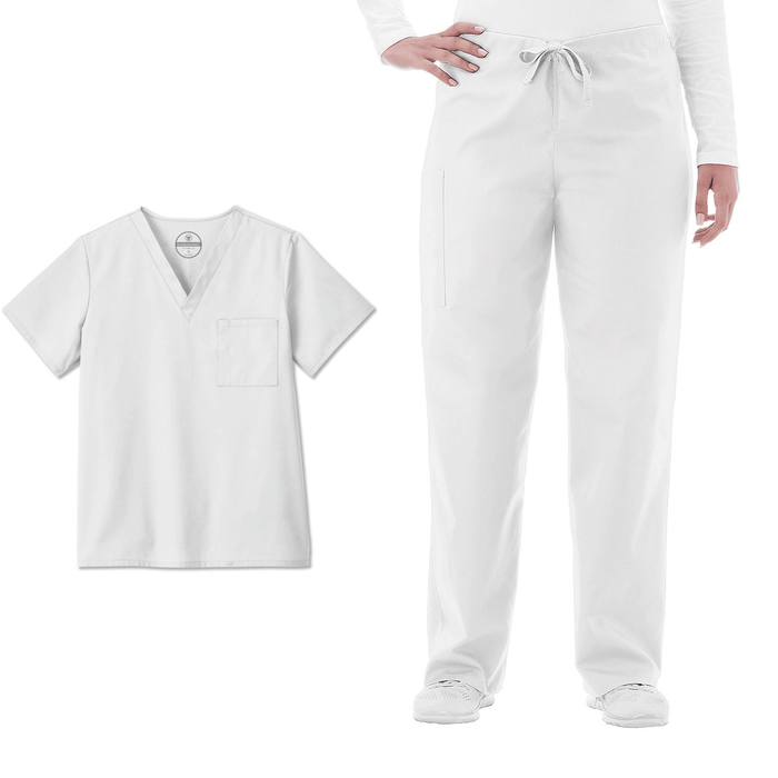 FUNDAMENTALS Unisex Scrub Top & Pant Set - Fine Scrubs