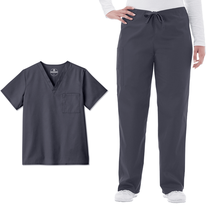 FUNDAMENTALS Unisex Scrub Top & Pant Set - Fine Scrubs