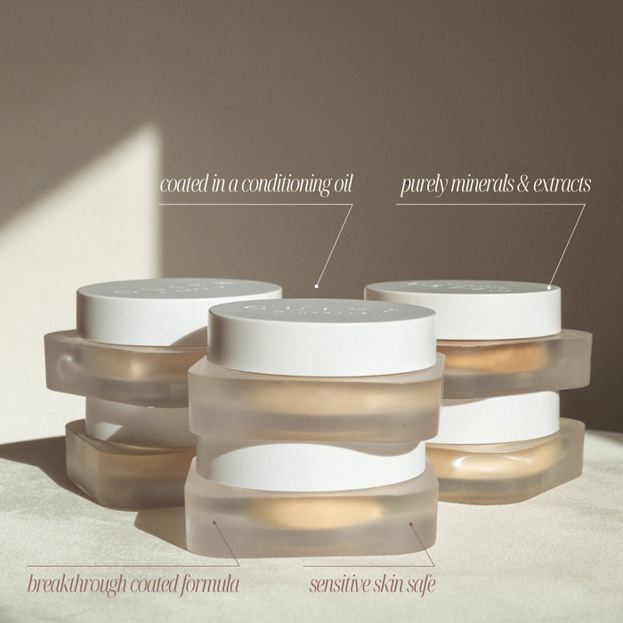 Fusion semi-loose mineral powder
