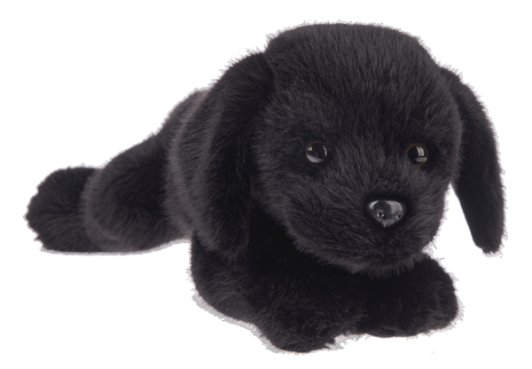 Ganz 14" Biscuit Dog-Black