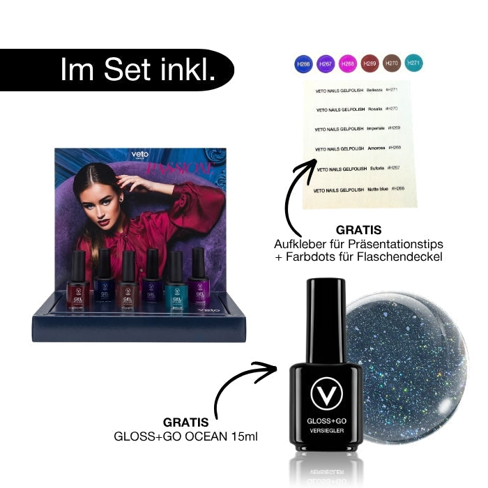 GEL POLISH DISPLAY SET - PASSIONATA