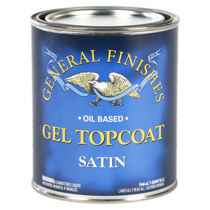 Gel Topcoat Satin, 1 Quart