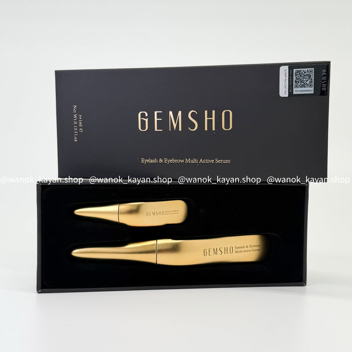 Gemsho 增長睫毛液 3ml+1ml 極速增長睫毛液 GEMSHO Eyelash & Eyebrow Multi Active Serum