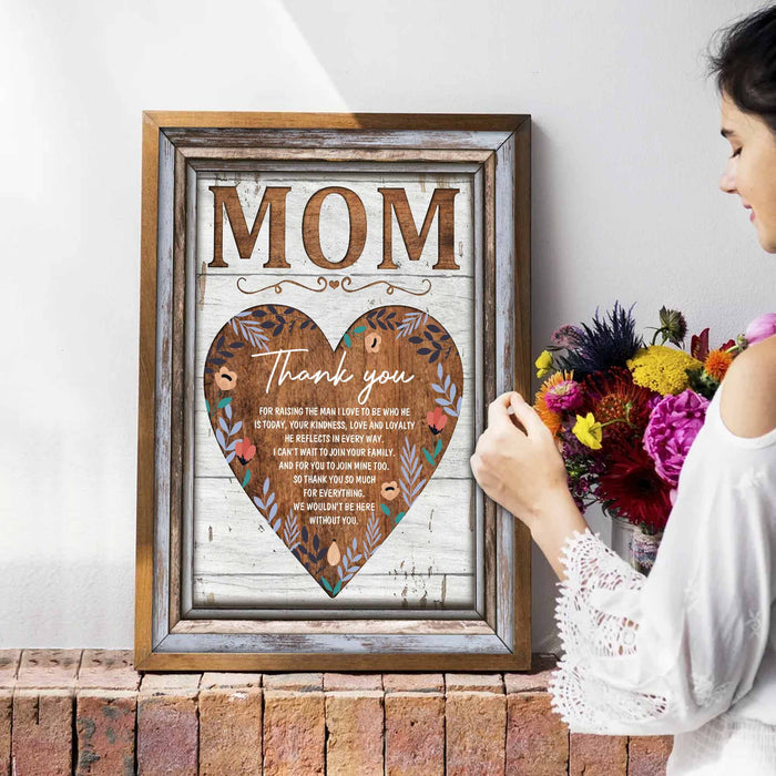 Gifts For Mom Mothers Day Canvas Wall Art, Mother Of The Groom Gift From Bride Family Gifts Canvas, Gift Ideas For Mother's Day