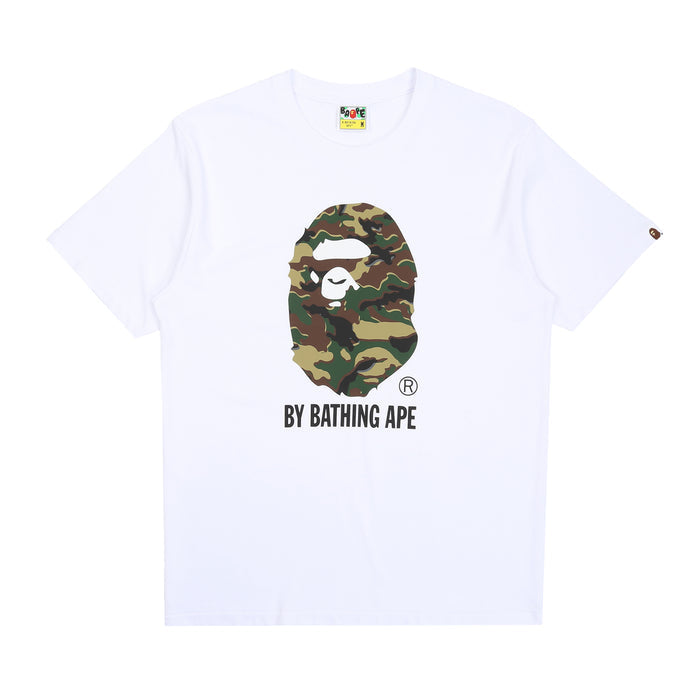 Glitch Woodland Camo Ape T-Shirt - White