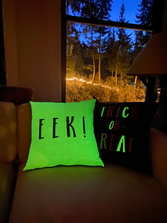 Glow in the Dark Spooky Season Halloween Pillow