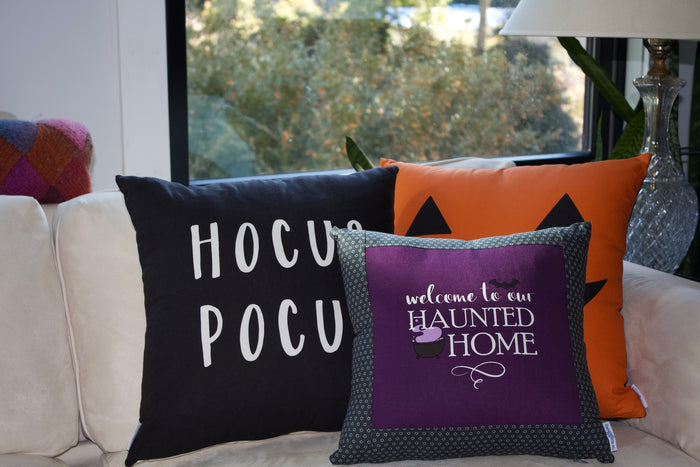 Glow in the Dark Spooky Season Halloween Pillow