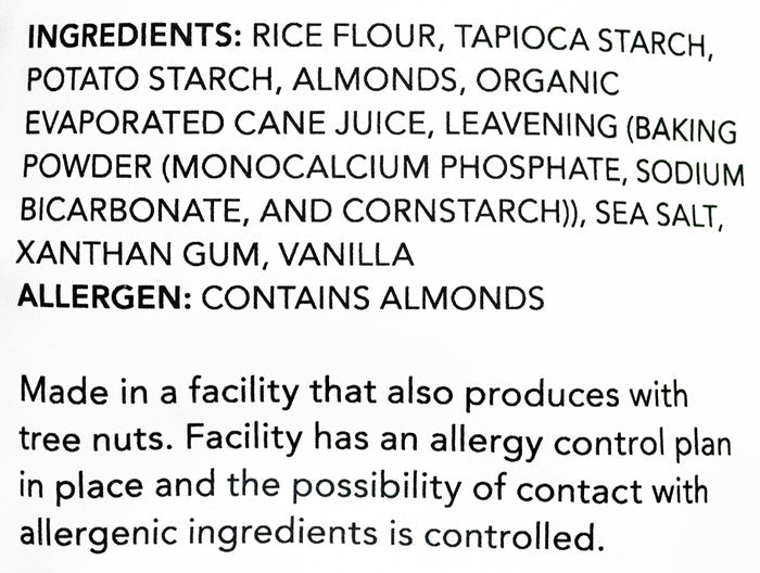 Gluten Free Mama's Pancake Mix Ingredients