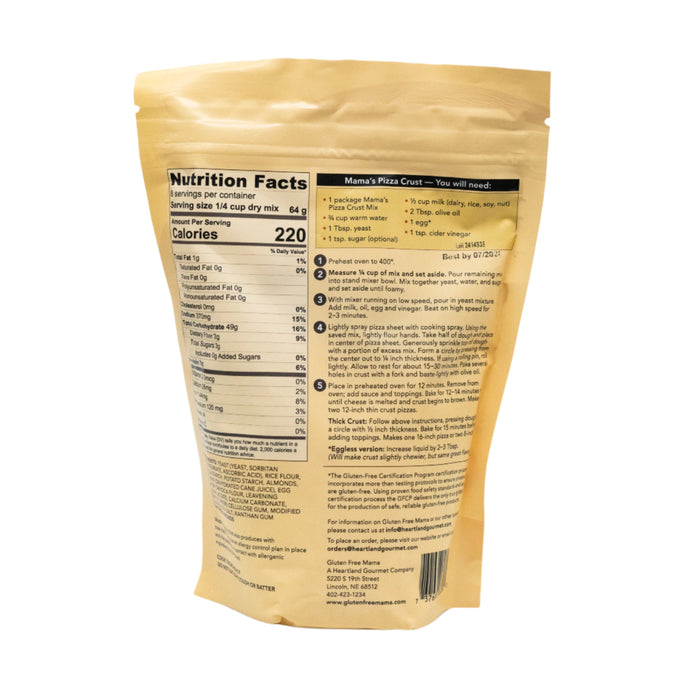 Gluten Free Pizza Crust Mix | 18 oz | Gluten Free Mama | 6058
