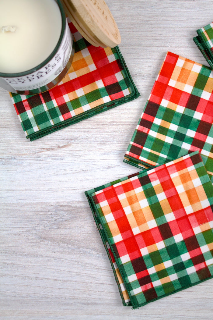 Gnome Plaid Napkins