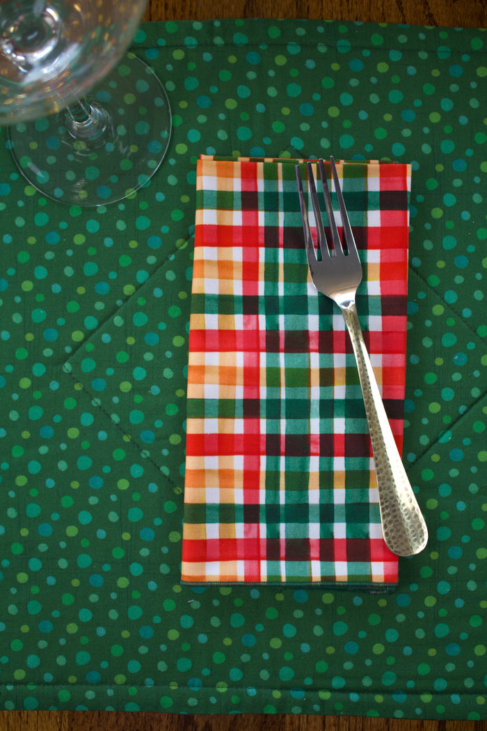 Gnome Plaid Napkins