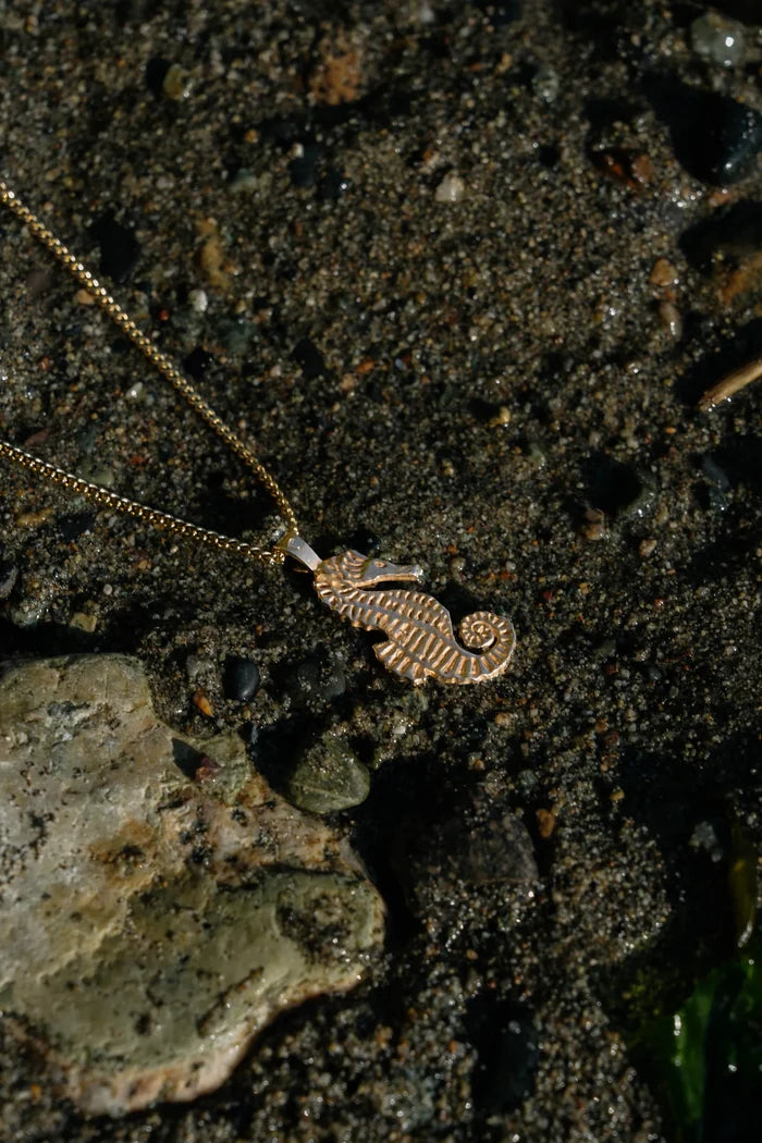 Gold Seahorse Necklace