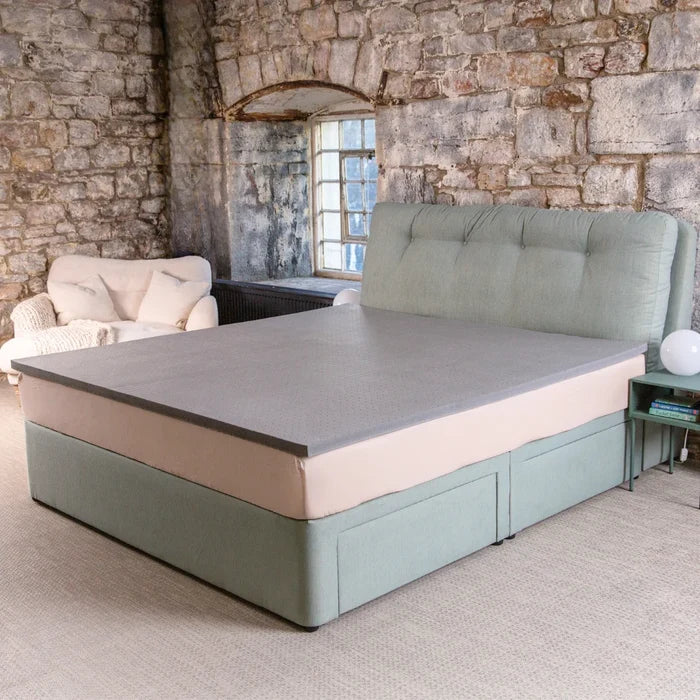 Graphite Latex Mattress Topper - Putnams UK OEKO TEX natural