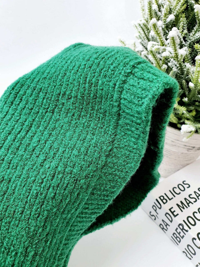 Green Alpaca Balaclava