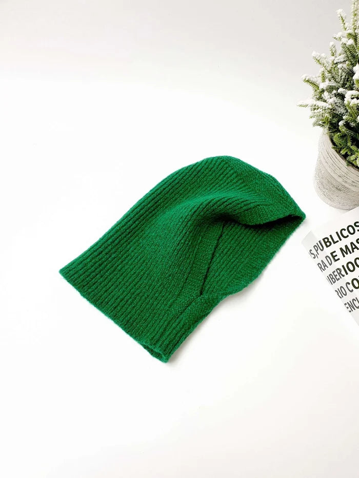 Green Alpaca Balaclava