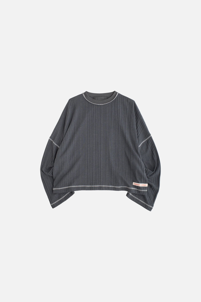 Grey Channel Rib LS