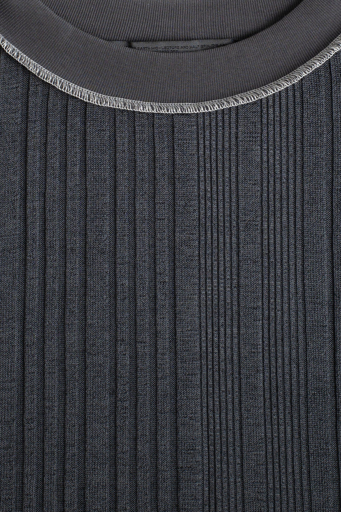 Grey Channel Rib LS